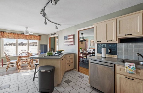 New Durham House | Merrymeeting Lakefront Retreat | Dock + Kayaks