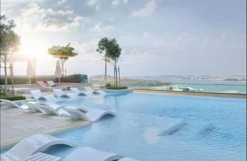 Dubai Marina Apartment | Miami Vibes - 1BR with Private Beach, Sea, Palm View