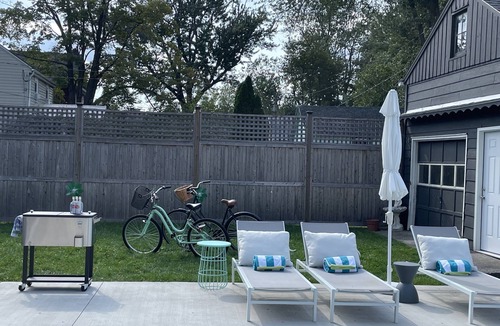 Hudson Cottage | Mid- Century cottage, Outdoor Oasis