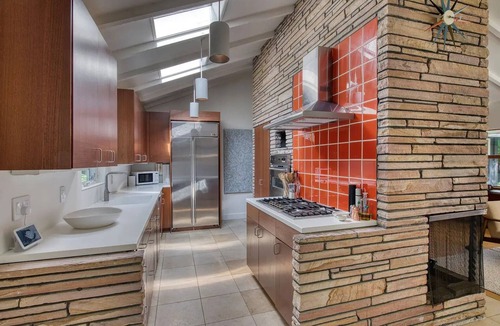 Silver Beach House | Mid-Century Gem with Pool, Fireplace and Steps to Private Beach.