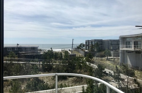 Fire Island Pines House | Mid-century modern escape steps from the ocean! Large Sunny Heated Pool, A/C