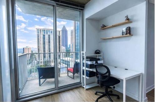 Midtown Apartment | Midtown LuxePad 1B1B with Pool Gym Grills Xbox