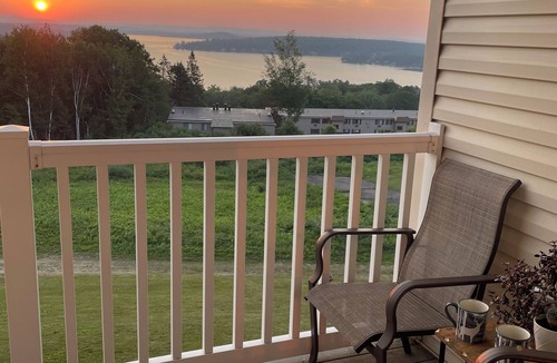 Weirs Beach Condo | Million Dollar View of Lake Winni w/Kitchenette, nBalcony. Flexible check in/out