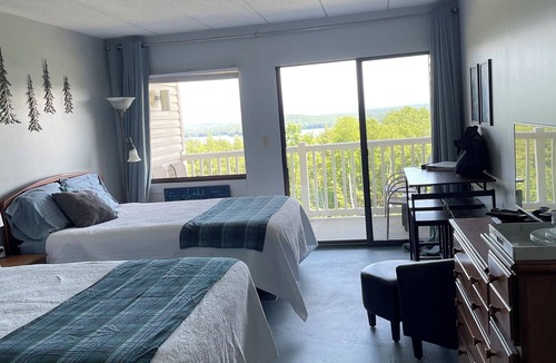 Weirs Beach Condo | Million Dollar View of Lake Winni w/Kitchenette, nBalcony. Flexible check in/out