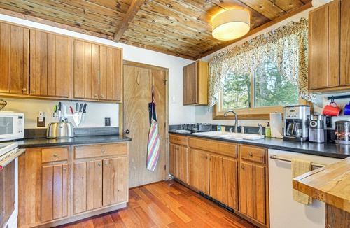 Bridgton Cabin | Million-Dollar View: Waterfront Cabin in Bridgton!