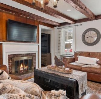 Gilmanton House | Mini Cows, Trails & Cozy Porch