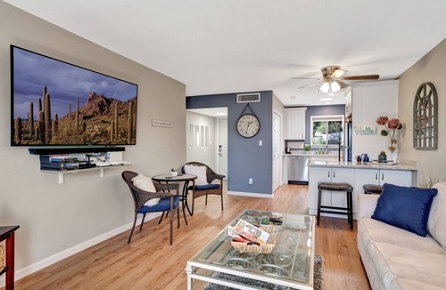 South Scottsdale Condo | Minutes from Old Town, renovated & private single story, pool outside the door.