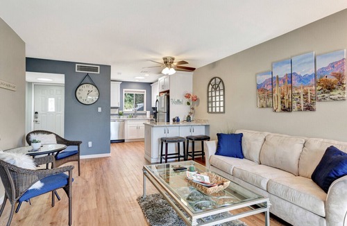 South Scottsdale Condo | Minutes from Old Town, renovated & private single story, pool outside the door.