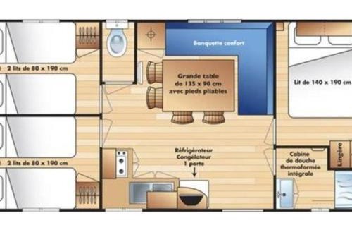 Saint-Girons Other | Mobil home - 6 pers., terrasse - API-1-52-1587