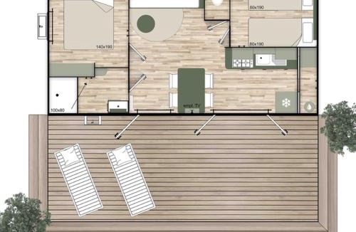 Le Boulou Other | Mobil-home avec terrasse pour 4 personnes - API-1-52-528