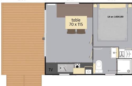 Baudreix Other | Mobil home avec Terrasse à Baudreix - 2 Pers, 2 Pièces - API-1-52-1528