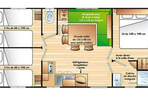 Saint Maime Other | Mobil-home climatisé - 6 pers. - API-1-52-2228