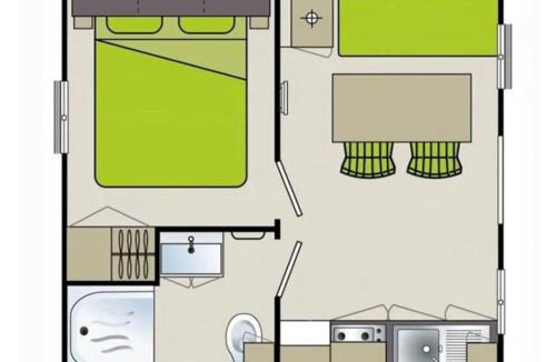 Saint-Michel-Chef-Chef Other | Mobil Home avec Terrasse pour 3 Personnes - API-1-52-691