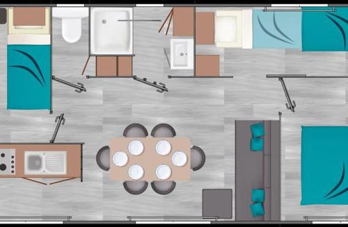 Lezignan-Corbieres Other | Mobil home spacieux avec terrasse pour 8 personnes - API-1-52-793