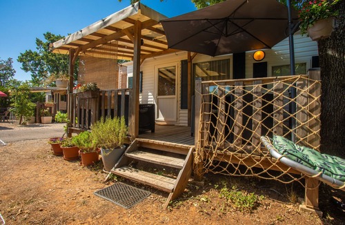 Sainte-Croix-du-Verdon House | Mobile Home 'Marinière' with Lake View, Private Pool and Air Conditioning