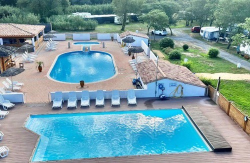 Massillargues-Attuech House | Mobile home with terrace in Anduze camping