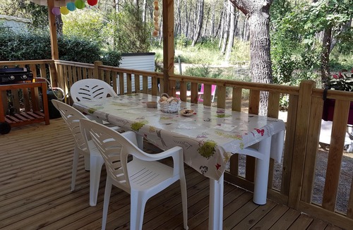 Saint-Julien-en-Born House | Mobile home in the Landes, view of the forest