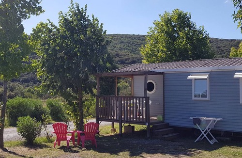 Saint-Maurice-d'Ibie House | Mobile Home with Terrace - 4 People - Safe