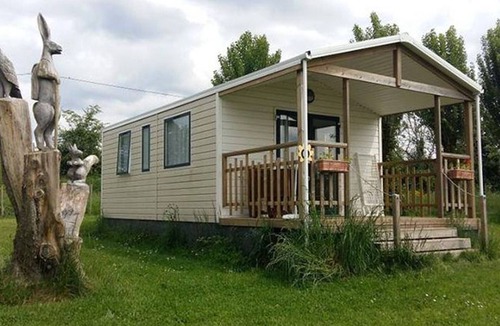 Le Grez House | Mobile home 4 pers, terrace, equipped kitchen