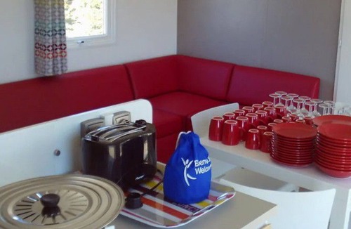 Le Boulou House | Mobile Home 40m² with Terrace for 6 at Le Boulou Camping