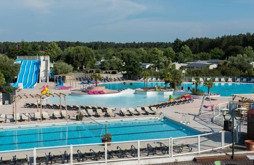 Gastes House | Mobile home 6/8 pers - Camping 4★ La Réserve Gastes, direct access lake & pool