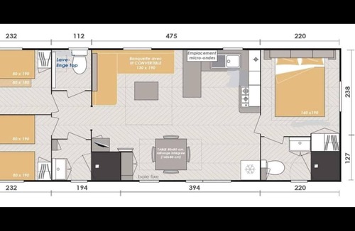 Gastes House | Mobile home 66470 TyBreizh Holidays at the Reserve