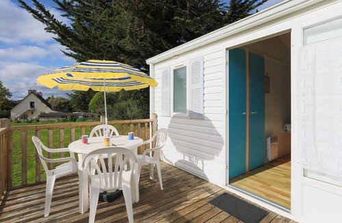 Plouha RV Rental | Mobile Home 'Bikini' with Private Terrace and Private Garden