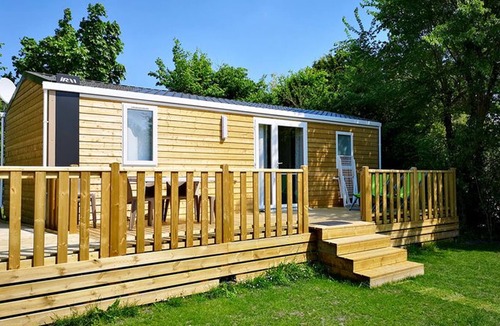 Chaille-les-Marais House | Mobile home 6 pax PMR with terrace in Chaillé-les-Marais