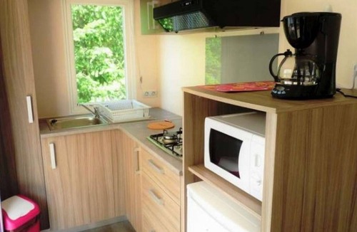 Champagnac-le-Vieux House | Mobile home 4 pers, 2 beds, garden and BBQ