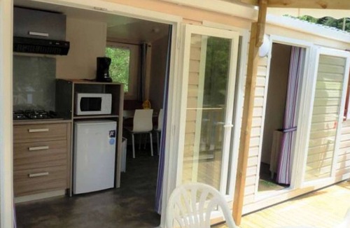 Champagnac-le-Vieux House | Mobile home 4 pers, 2 beds, garden and BBQ