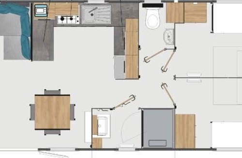 Perols House | Mobile Home OuiReves 348, facing the Mediterranean