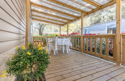 Gastes RV Rental | 'Mobilehome Familial' with Shared Pool, Garden & Wi-Fi
