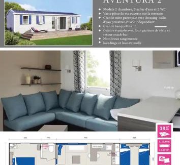 Gastes Other | Mobilhome N 603 - camping 4étoiles - Tout confort au calme