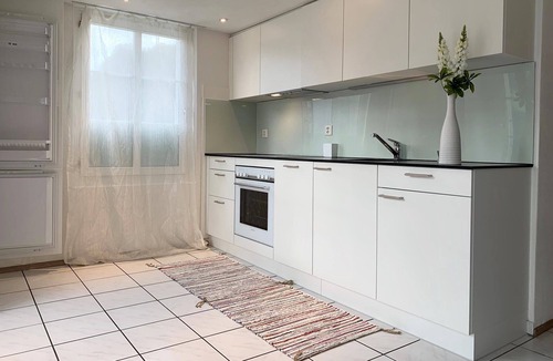 Flueelen Apartment | Modern Apartment with balcony -3 Minutes Walk to Lake & Train Station
