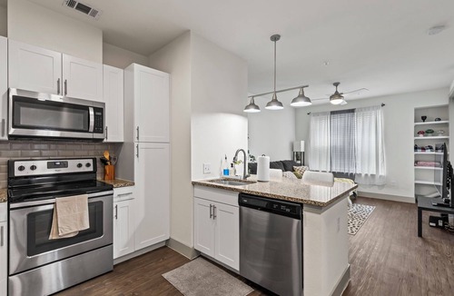 Addison Apartment | Modern 1-Bed, 1 Bath Apartment w/King Bed, WiFi, 24-Hour Gym & Reserved Parking