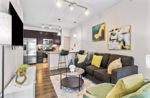 Chestnut Apartment | Modern 1-Bedroom Apartment in Austin |Free Wi-Fi Pool Fitness Room Parking