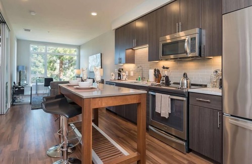 Shoreline West Apartment | Modern 1BR | Full Kitchen | Downtown Mountain View