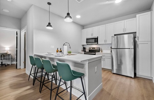 Rogers Apartment | Modern 1BR - Pool & Gym, Near Walmart & In-Unit Bike Storage