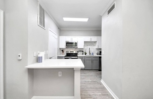 Egypt Apartment | Modern 1BR Retreat | Open Layout, Workspace, Views