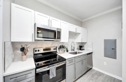 Egypt Apartment | Modern 1BR Retreat | Open Layout, Workspace, Views
