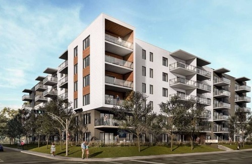 Pointe-de-Sainte-Foy Apartment | Modern 1BR w/den, Skyline Views, Gym and Pool