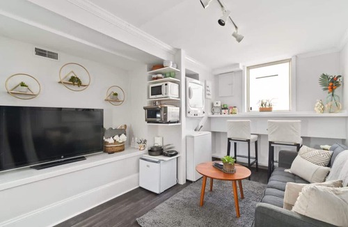 Asheville Apartment | Modern 1BR w/Workspace | Walk to Shops + Parks