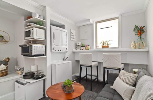 Asheville Apartment | Modern 1BR w/Workspace | Walk to Shops + Parks