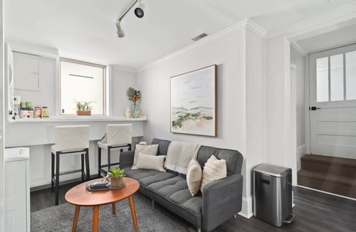 Asheville Apartment | Modern 1BR w/Workspace | Walk to Shops + Parks