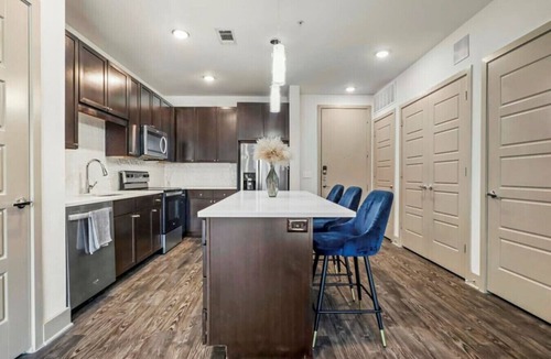 Frisco Square Apartment | Modern 2BR/2BA Apartment w/Pool + Smarthome