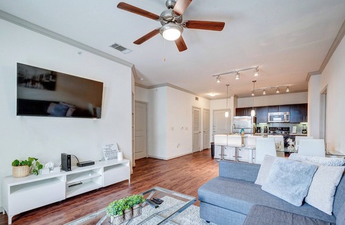 South Main Apartment | Modern 2br/2ba Haven, Gym, Pet OK, Pool, Near NRG