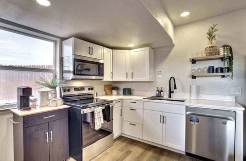 Pueblo West House | Modern 2BR Home, Sleeps 8,Grill,Hot Tub & Fire Pit