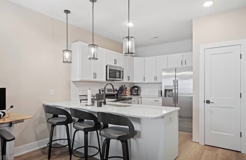 Little Italy House | Modern 2BR Townhome Multi-Level Layout + 2-Car Garage