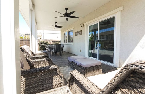 Roseville House | Modern 3-bedroom house w/solar heated saltwater pool + workspace
