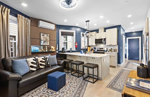 Hackensack River Waterfront Apartment | Modern 3BR/2BA - Easy Walk to NYC Train